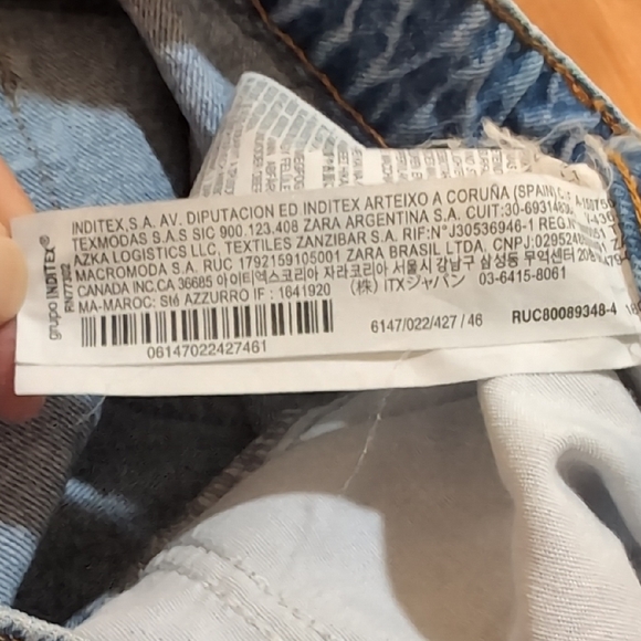 Zara Women's Light Blue High Rise Relaxed Jeans - Picture 10 of 12